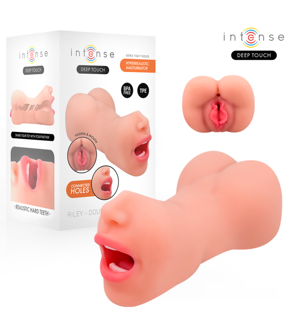 INTENSE DEEP TOUCH - MASTURBATORE RILEY A DOPPIA BOCCA E VAGINA