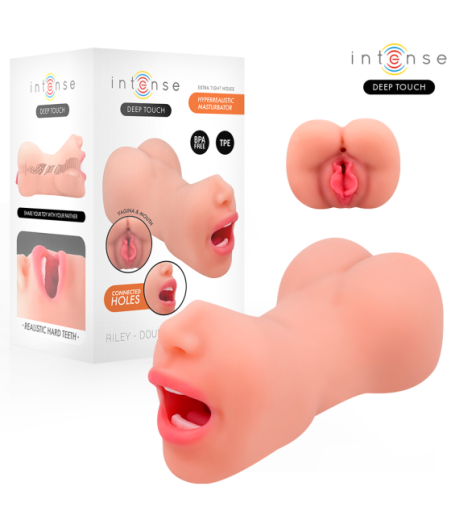 INTENSE DEEP TOUCH - MASTURBATORE RILEY A DOPPIA BOCCA E VAGINA