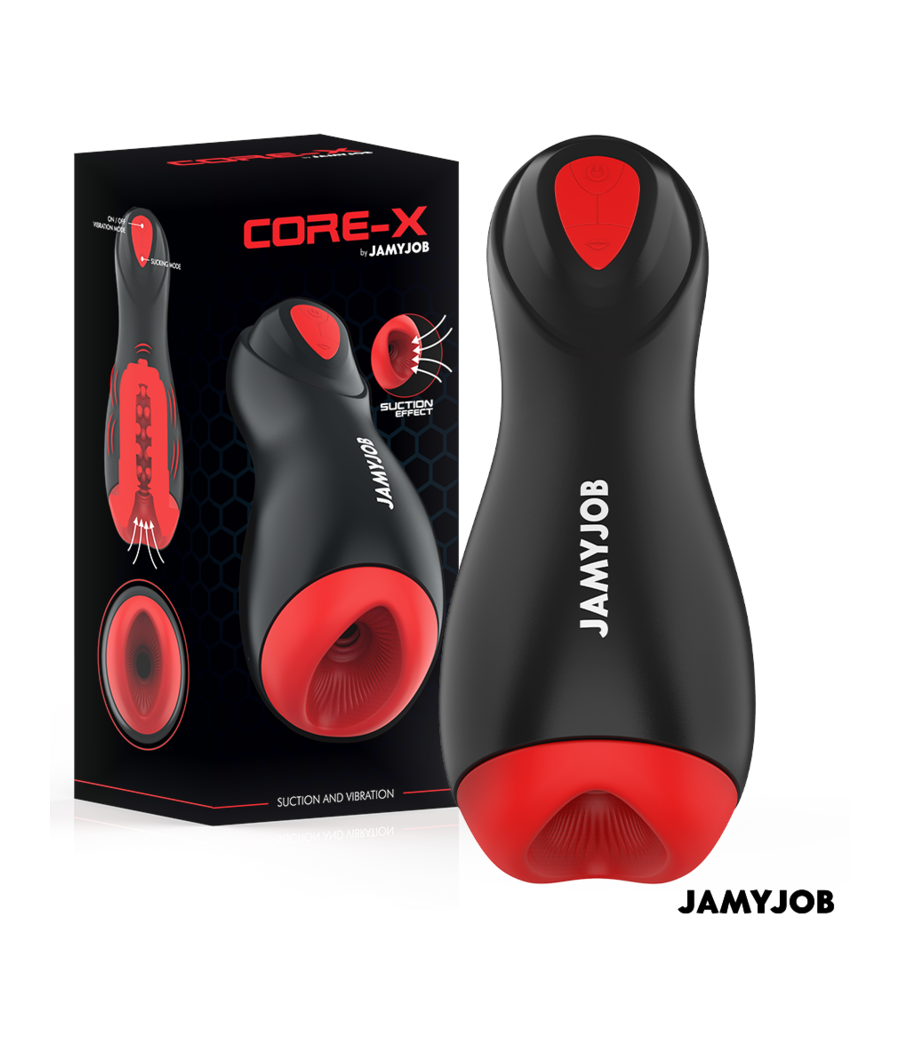 JAMYJOB - MASTURBATORE AUTOMATICO CORE-X 5 MODALIT? DI ASPIRAZIONE E VIBRAZIONE