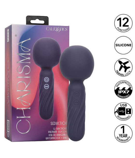 CALEXOTICS - CHARISMA SEDUCTION MASSAGGIATORE 12 FUNZIONI 17,75 CM X 6,25 CM VIOLA