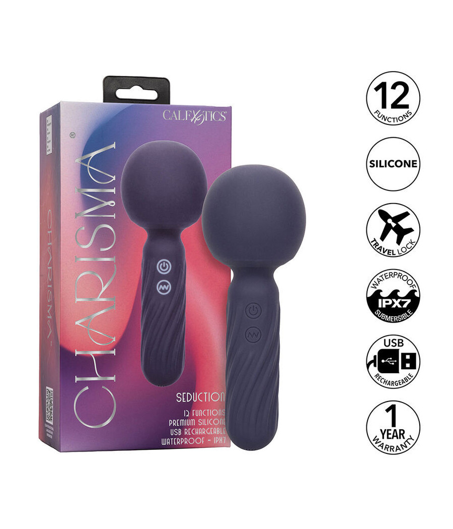 CALEXOTICS - CHARISMA SEDUCTION MASSAGGIATORE 12 FUNZIONI 17,75 CM X 6,25 CM VIOLA