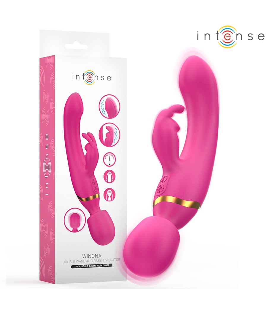 INTENSE - WINONA DOPPIO VIBRATORE CONIGLIO E BACCHETTA