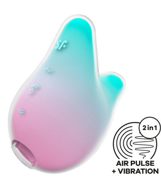 SATISFYER - MERMAID VIBES STIMOLATORE E VIBRATORE MENTA E ROSA