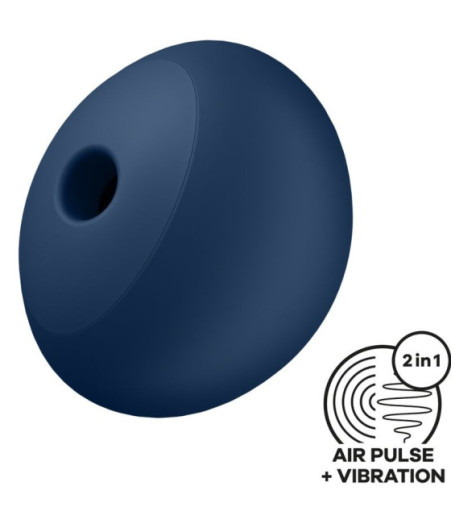 SATISFYER - AIR POWER 4 STIMOLATORE E VIBRATORE 12 VIBRAZIONI BLU