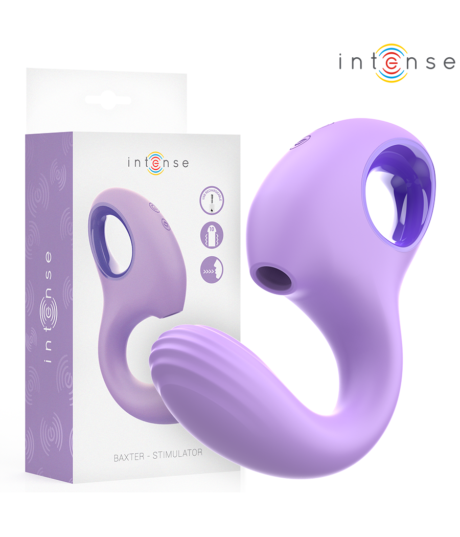 INTENSE - VIBRATORE E STIMOLATORE BAXTER VIOLA