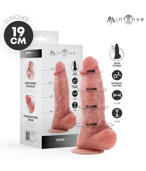 MR INTENSE - PICCOLO SPENCER DILDO IN SILICONE 19 CM -?- 4,5 CM