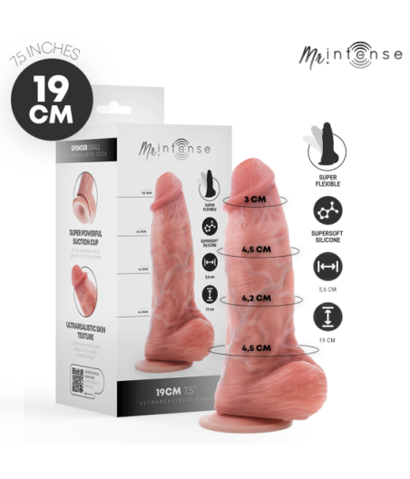 MR INTENSE - PICCOLO SPENCER DILDO IN SILICONE 19 CM -?- 4,5 CM