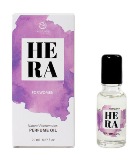 SECRETPLAY - HERA PROFUMO NATURALE FEROMONI IN OLIO PER DONNA 20 ML