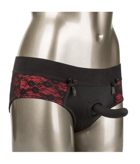 CALEXOTICS - SCANDAL SET DE BRAGUITAS SIN ENTREPIERNAS CON DIDLO TALLA S/M