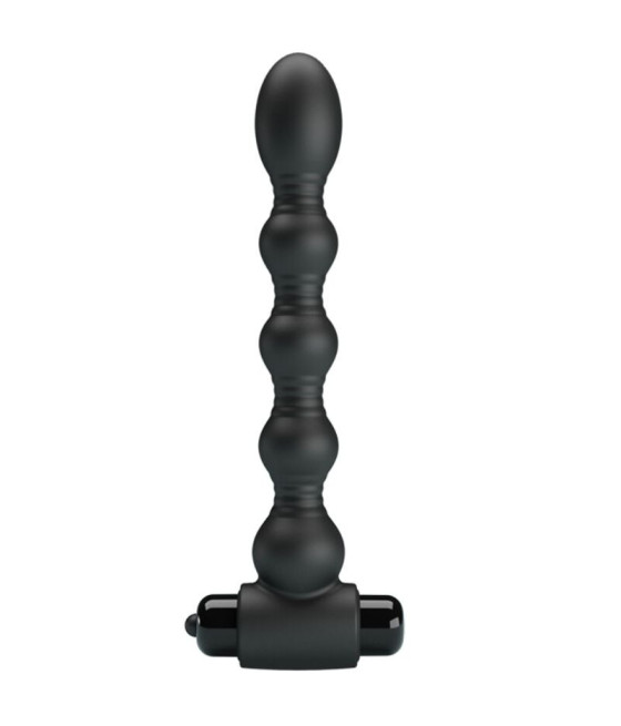 PRETTY LOVE - LYNN SILICONE ANAL PLUG 10 VIBRAZIONI NERO