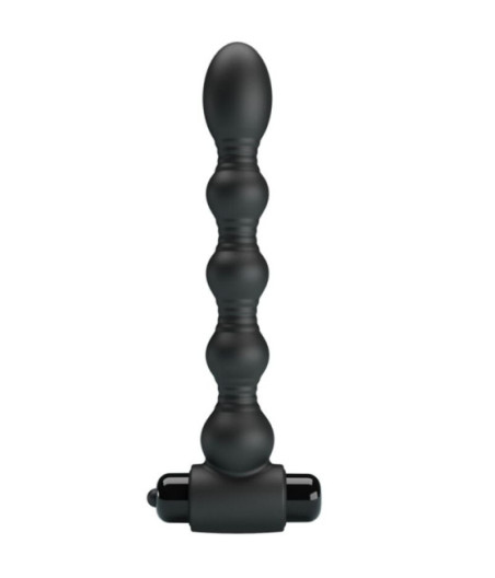 PRETTY LOVE - LYNN SILICONE ANAL PLUG 10 VIBRAZIONI NERO