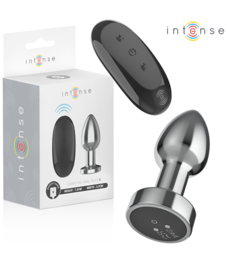 INTENSE - PLUG ANALE 10 VIBRAZIONI METALLO CON TELECOMANDO S