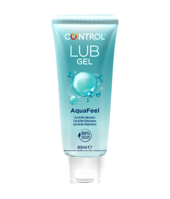 CONTROL - LUBRIFICANTE AQUAFEEL CON ACIDO IALURONICO 80 ML