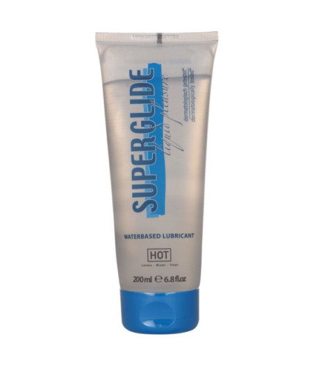 HOT - SUPERGLIDE LIQUID PLEASURE LUBRIFICANTE A BASE D'ACQUA 200 ML