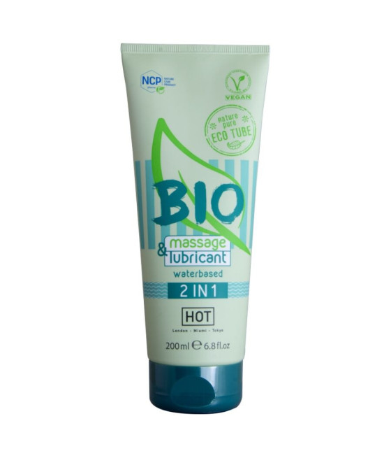 HOT - BIO MASSAGGIO E LUBRIFICANTE A BASE D'ACQUA 2 IN 1 200 ML