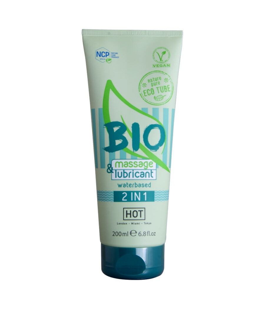 HOT - BIO MASSAGGIO E LUBRIFICANTE A BASE D'ACQUA 2 IN 1 200 ML