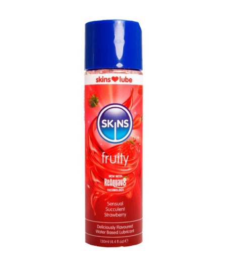 SKINS - LUBRIFICANTE FRUTTATO A BASE D'ACQUA FRAGOLA 130 ML