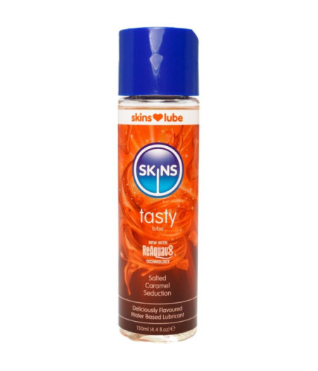 SKINS - LUBRIFICANTE GUSTOSO A BASE D'ACQUA CARAMELLO SALATO 130 ML