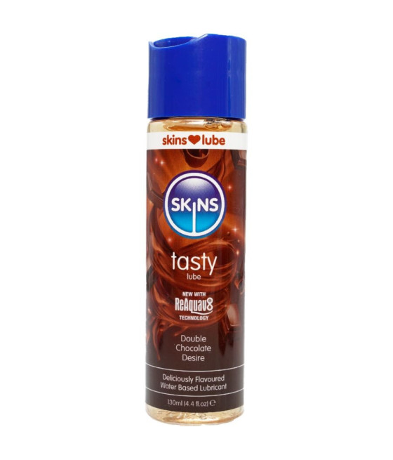 SKINS - LUBRIFICANTE GUSTOSO A BASE D'ACQUA DOPPIO CIOCCOLATO 130 ML