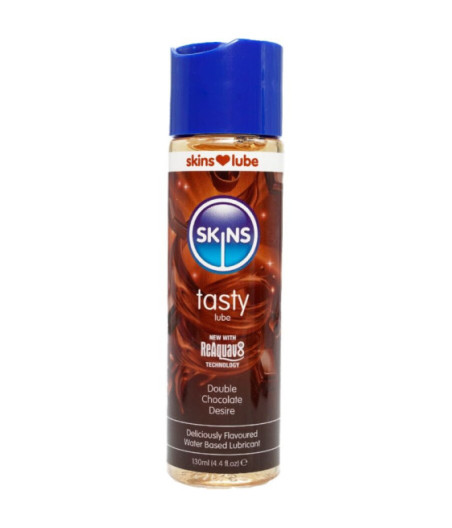 SKINS - LUBRIFICANTE GUSTOSO A BASE D'ACQUA DOPPIO CIOCCOLATO 130 ML