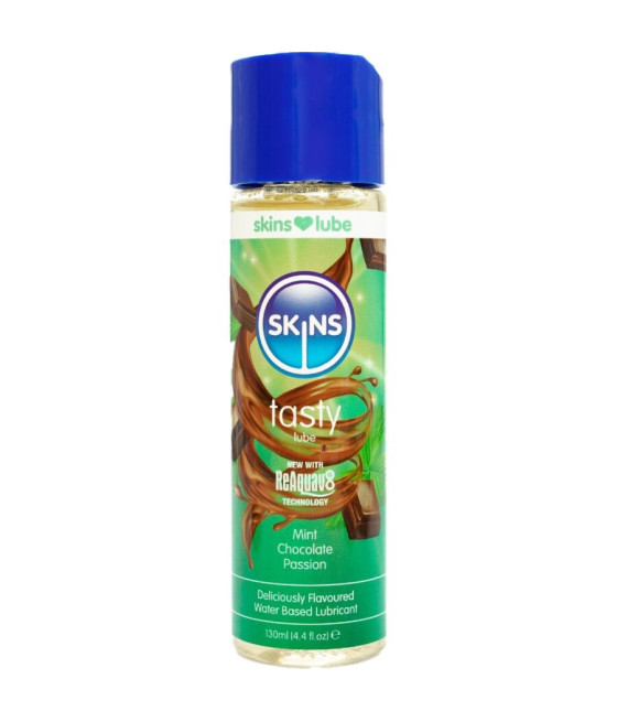 SKINS - LUBRIFICANTE GUSTOSO A BASE D'ACQUA MENTA E CIOCCOLATO 130 ML