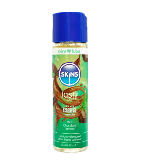 SKINS - LUBRIFICANTE GUSTOSO A BASE D'ACQUA MENTA E CIOCCOLATO 130 ML