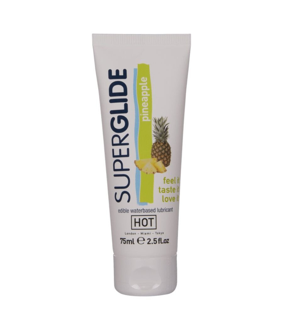 HOT - SUPERGLIDE LUBRIFICANTE COMMESTIBILI A BASE D'ACQUA ANANAS 75 ML