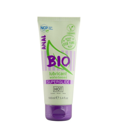 HOT - LUBRIFICANTE BIO A BASE D'ACQUA SUPERGLIDE ANAL 100 ML
