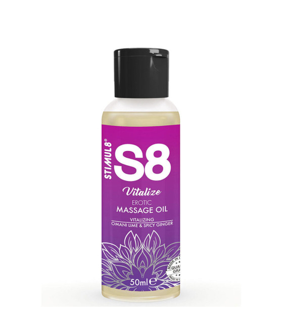 STIMUL8 - S8 VITALIZE OLIO PER MASSAGGIO EROTICO LIME 50 ML