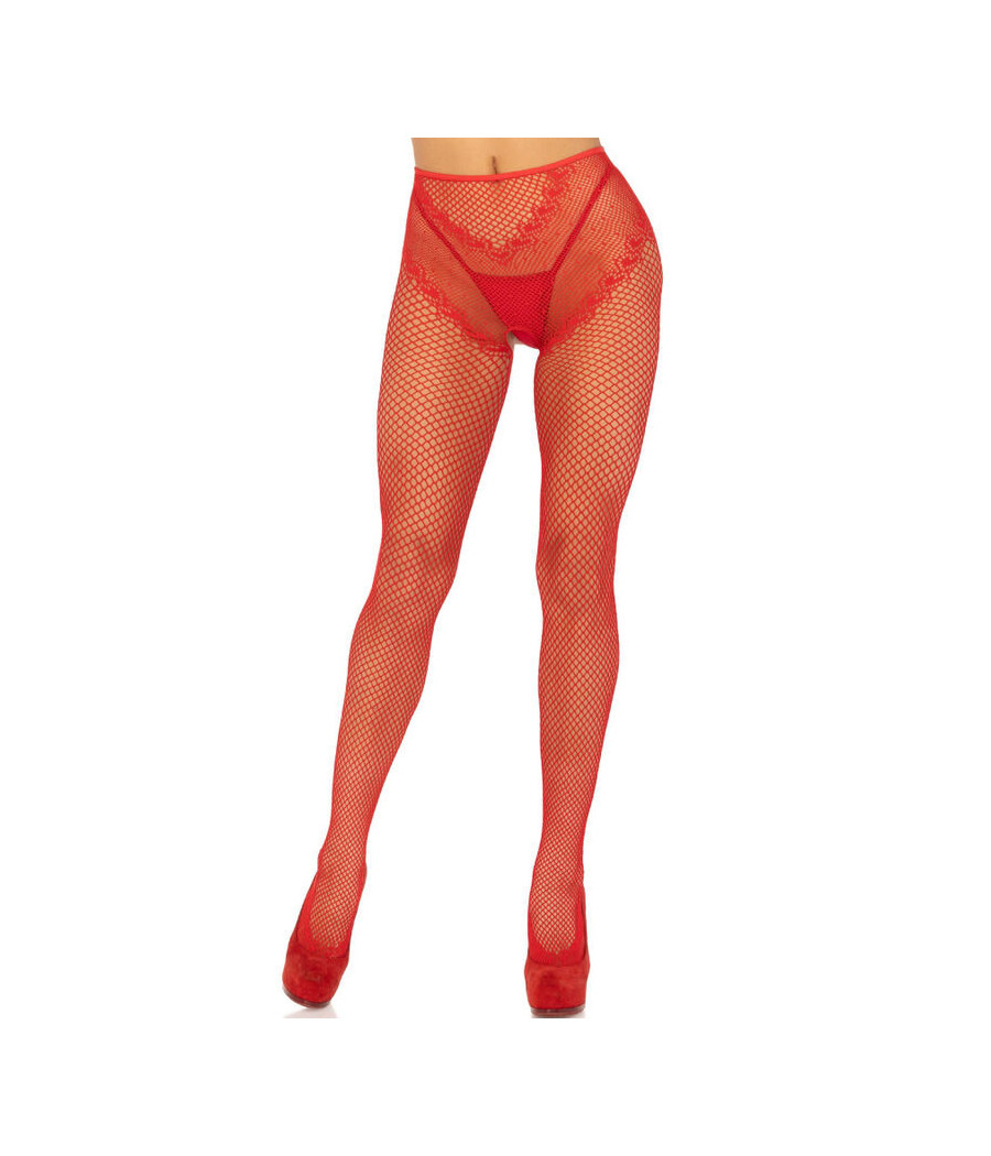 LEG AVENUE - MEDIAS REJILLA SIN ENTREPIERNA NEGRO