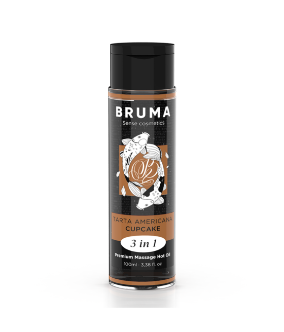 BRUMA - OLIO DA MASSAGGIO PREMIUM EFFETTO CALORE SAPORE CUPACKE 3 IN 1 - 100 ML