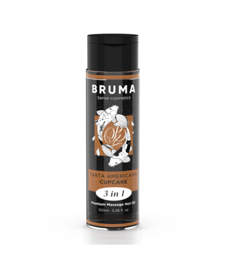 BRUMA - OLIO DA MASSAGGIO PREMIUM EFFETTO CALORE SAPORE CUPACKE 3 IN 1 - 100 ML