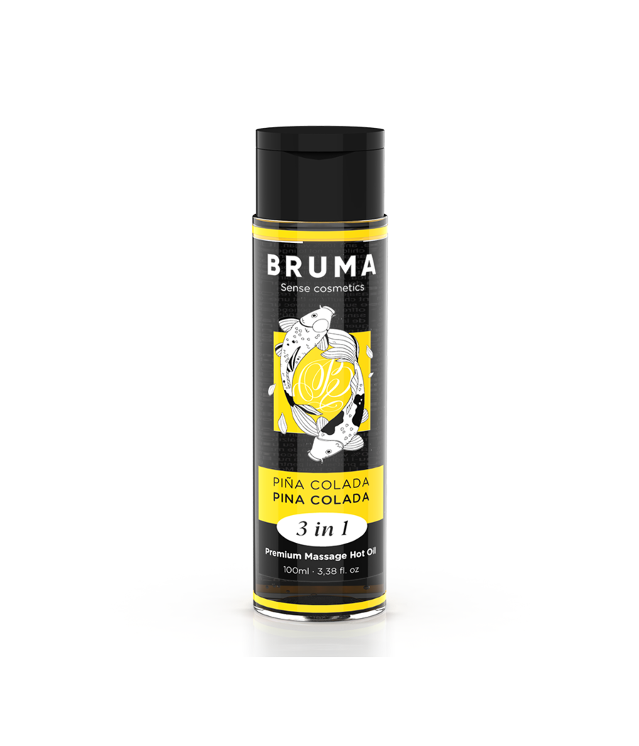 BRUMA - OLIO DA MASSAGGIO PREMIUM EFFETTO CALORE SAPORE PINA COLADA 3 IN 1 - 100 ML