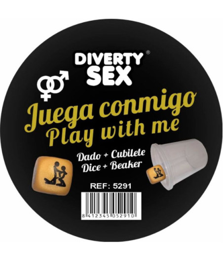 DIABLO PICANTE - DADI DORATI DURI CON POSIZIONI E CUBO