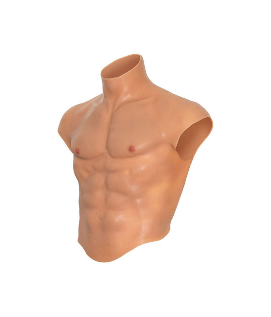 DESIDERIO NASCOSTO - MAGLIETTA ALTER EGO IN SILICONE CON TORSO MASCHILE E ADDOMINALI IN CARNE