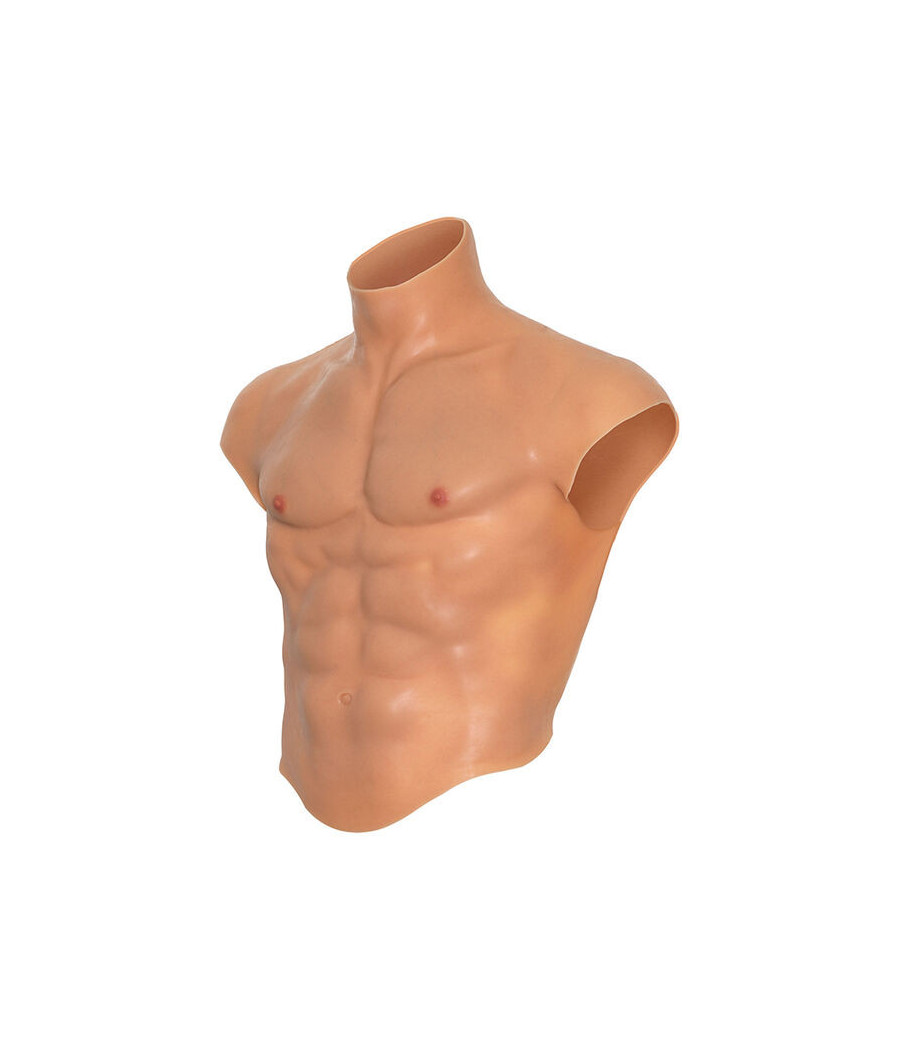 DESIDERIO NASCOSTO - MAGLIETTA ALTER EGO IN SILICONE CON TORSO MASCHILE E ADDOMINALI IN CARNE