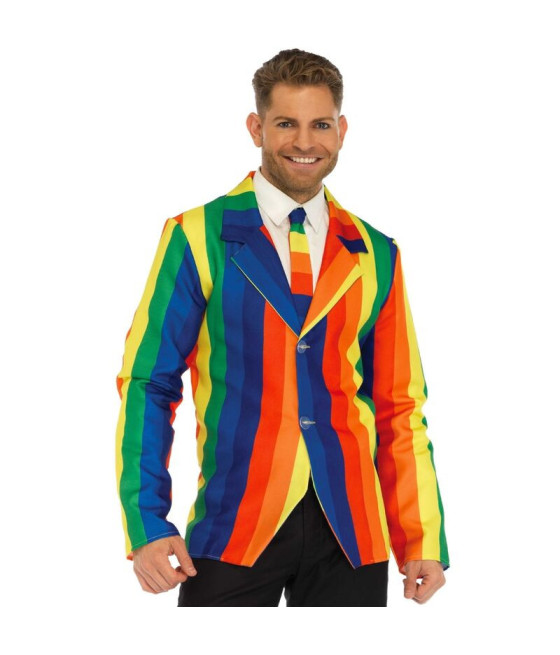 LEG AVENUE - BLAZER + CRAVATTA RAINBOW S