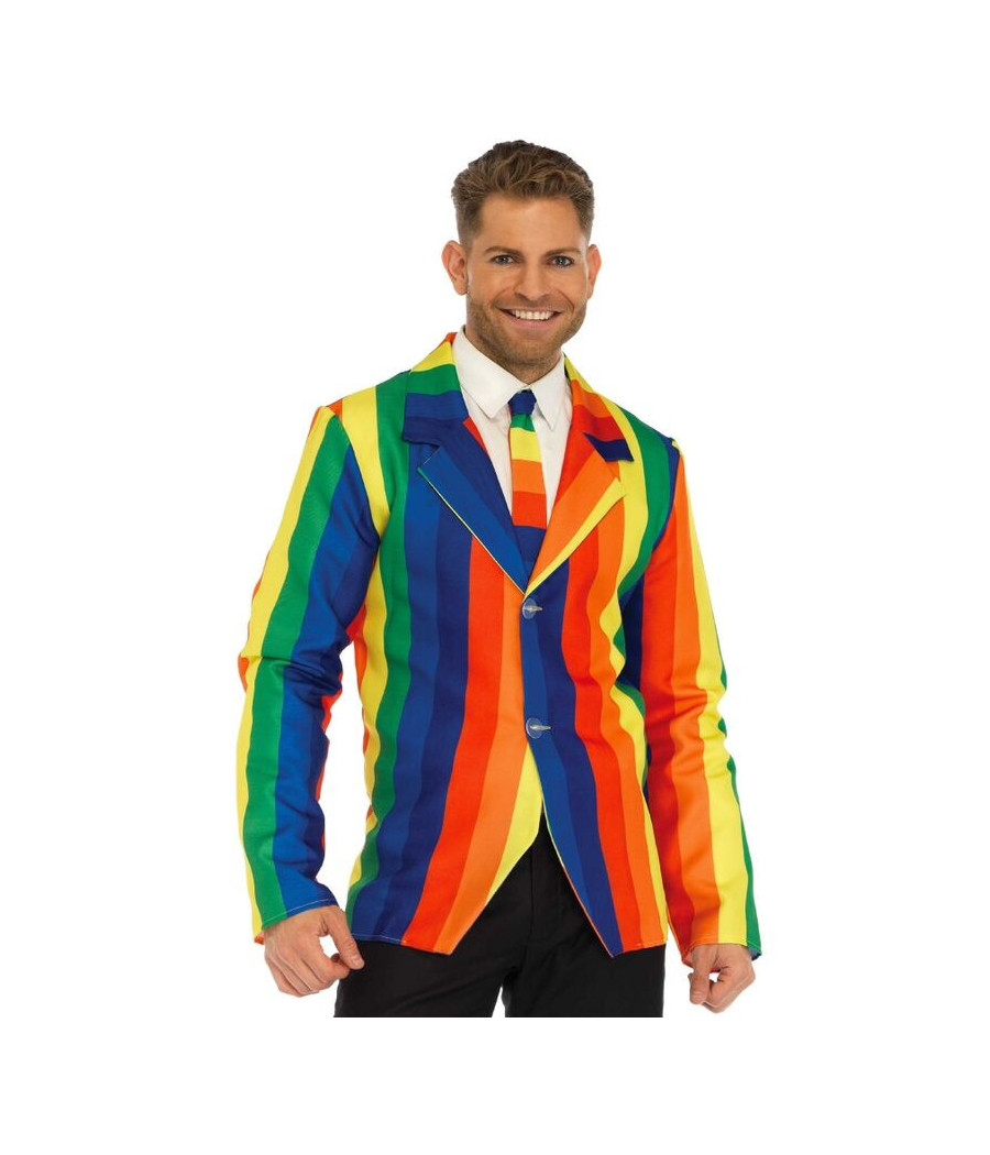 LEG AVENUE - BLAZER + CRAVATTA RAINBOW S