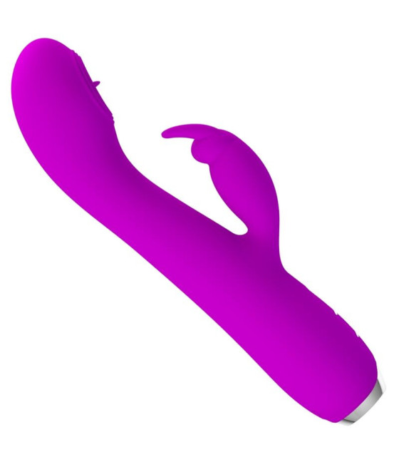 PRETTY LOVE - VIBRATORE RICARICABILE RACHEL CON VENTOSA VIOLA