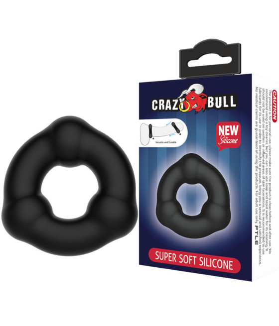 CRAZY BULL - ANELLO IN SILICONE SUPER MORBIDO CON NODULI