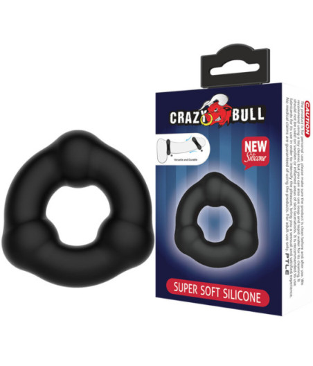CRAZY BULL - ANELLO IN SILICONE SUPER MORBIDO CON NODULI