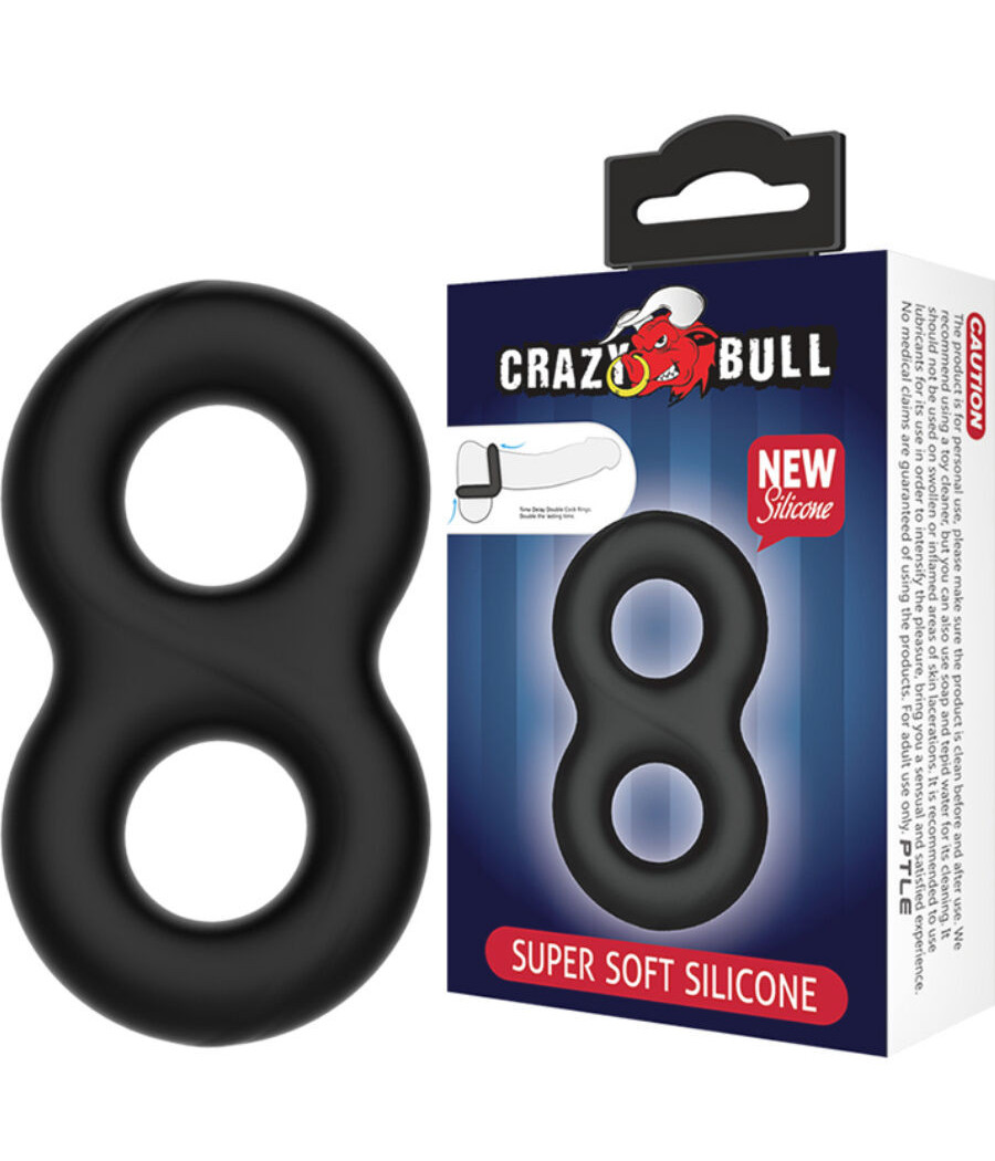 CRAZY BULL - ANELLO IN SILICONE DOPPIO INFINITO