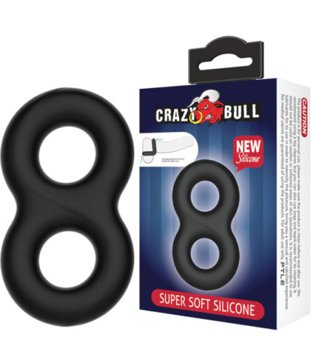 CRAZY BULL - ANELLO IN SILICONE DOPPIO INFINITO