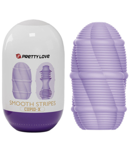 PRETTY LOVE - UOVO MASTURBATORE CUPIDO A STRISCE LISCE