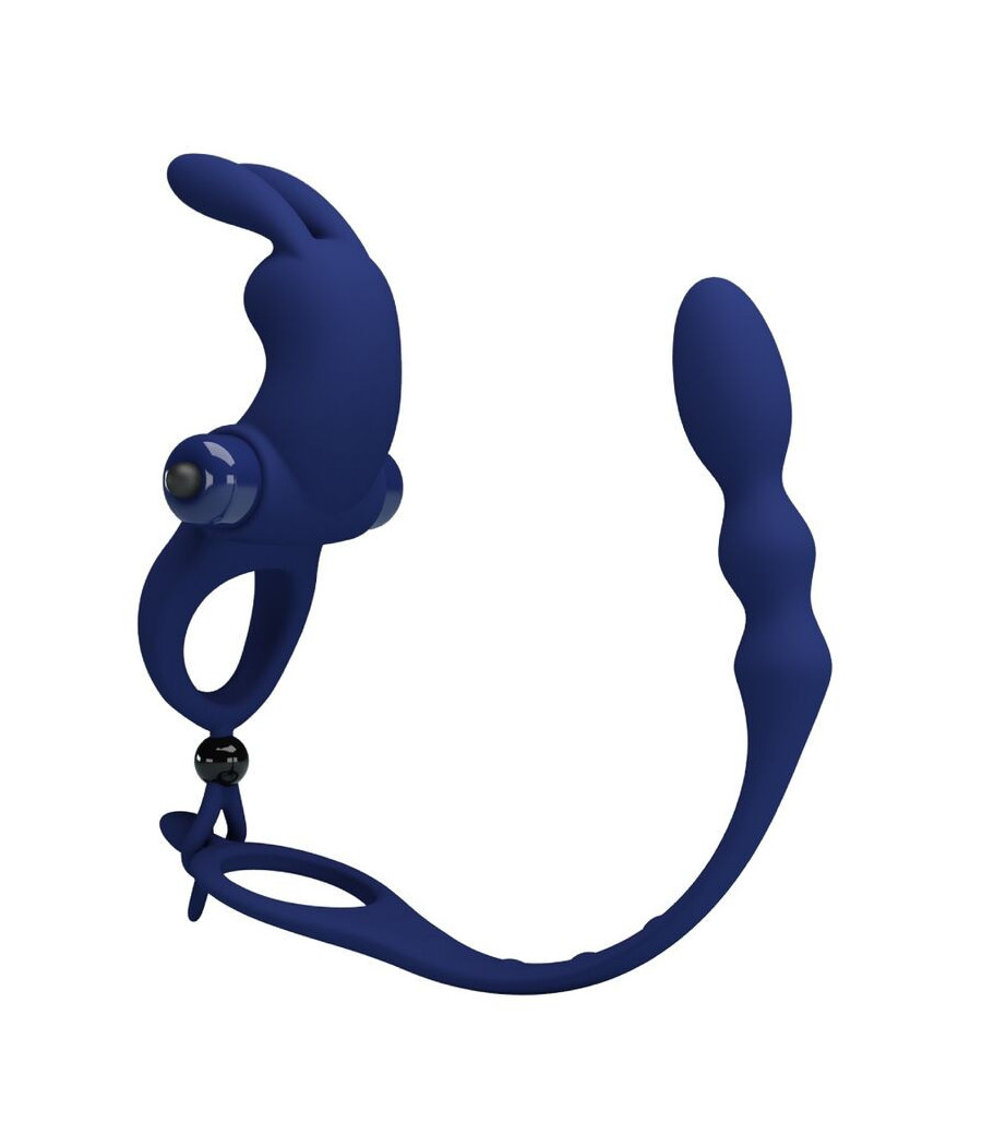 PRETTY LOVE - AYAD ANELLO VIBRATORE RABBIT CON SPINA BLU