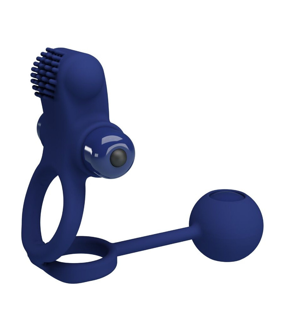 PRETTY LOVE - REMINGTON DOPPIO ANELLO VIBRANTE CON SPINA BLU