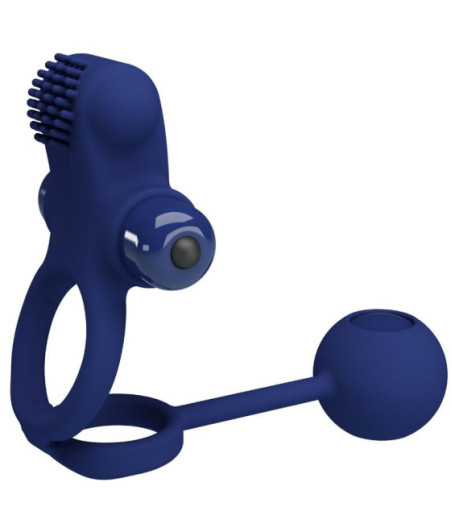 PRETTY LOVE - REMINGTON DOPPIO ANELLO VIBRANTE CON SPINA BLU