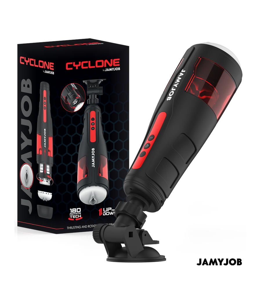 JAMYJOB - MASTURBATORE VAGINA AUTOMATICO CYCLONE 10 MODALIT? DI ROTAZIONE E SPINTA