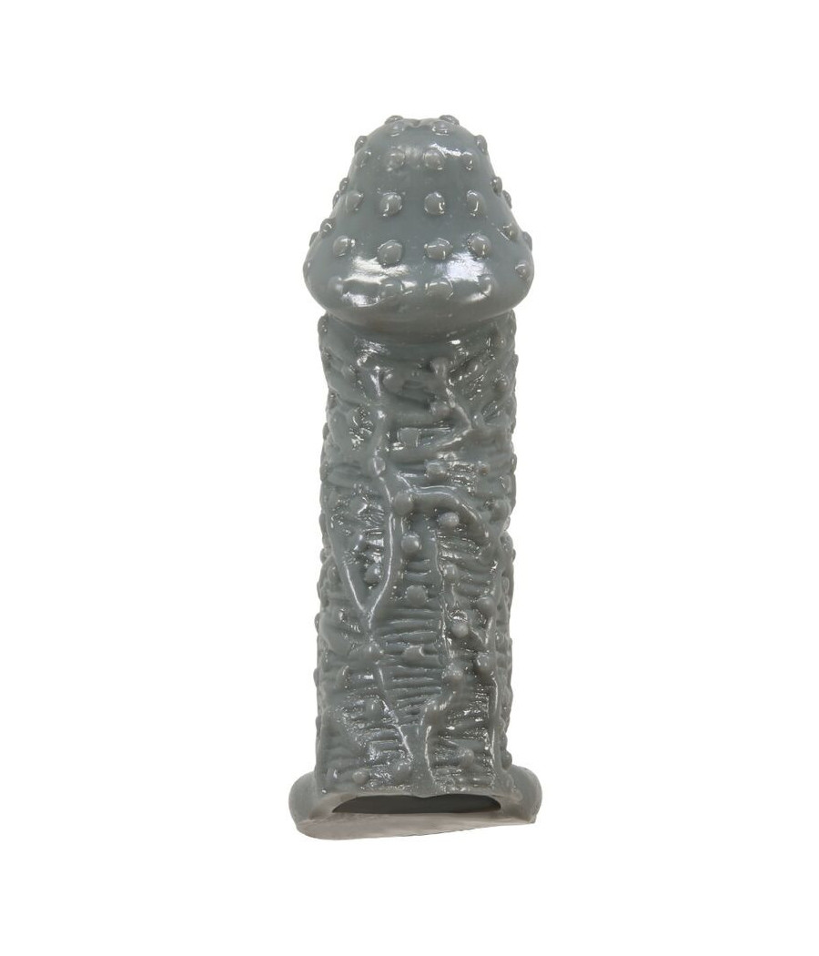 PRETTY LOVE - MODELLO REALISTICO DI INGRANDIMENTO E MANICA DI RITARDO PER IL PENE 2 GRIGIO