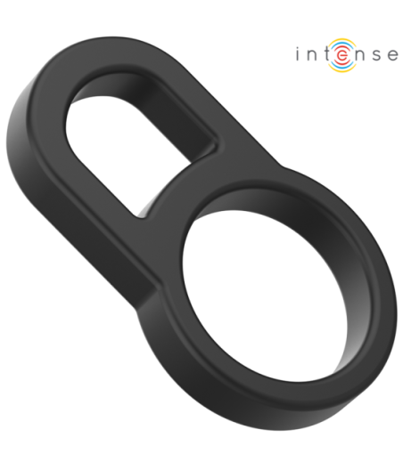 INTENSE - BOBBY DOPPIO ANELLO PER PENE IN SILICONE NERO